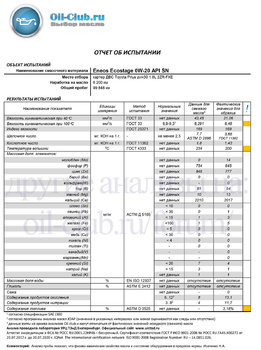 Eneos Ecostage 0W-20 API SN Toyota Prius 6200км (UOA BASE) копия.jpg