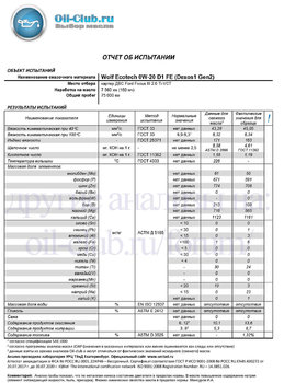 Wolf Ecotech 0W-20 D1 FE Ford Focus 7 560км Normet (UOA BASE) копия.jpg