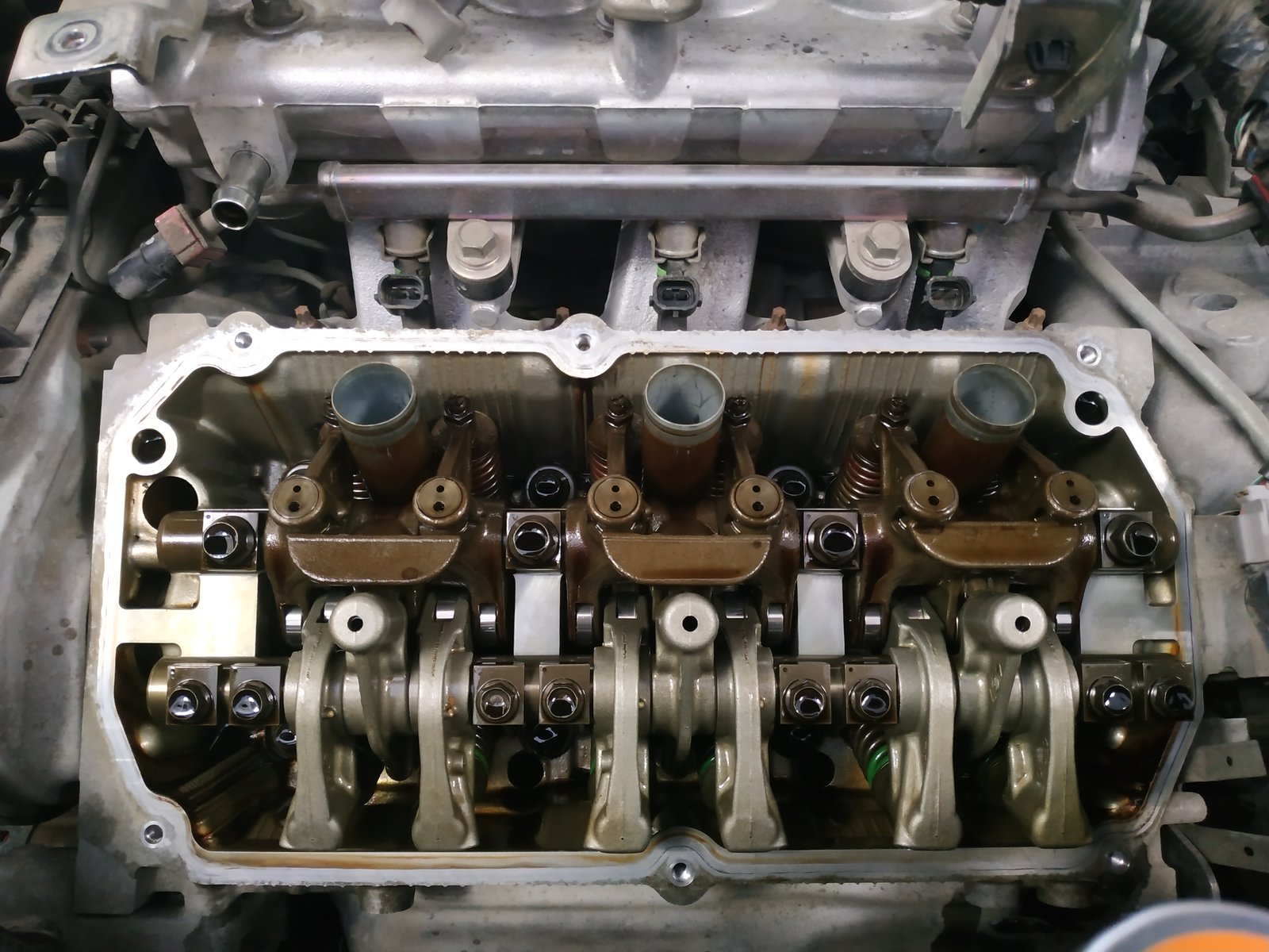 Проверка зазоров клапанов двигатель 5s-Fe.