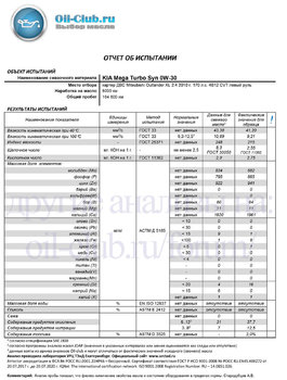 KIA Mega Turbo Syn 0W-30 отработка на Mitsubishi Outlander XL 8000км (UOA BASE) копия.jpg