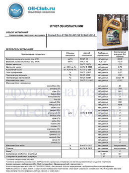 United Eco-P 5W-30 API SP ILSAC GF-6 (VOA BASE) копия.jpg