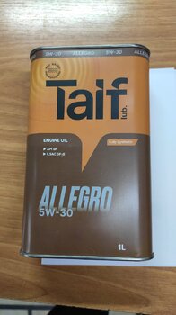 Taif Allegro 5W-30 API SP photo1.jpg