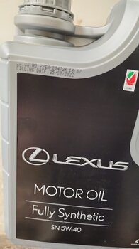 Lexus Motor Oil 5W-40 API SN photo1.jpg