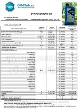 Rowe Hightec Synth RS 5W-40 API SN (VOA BASE) копия.jpg