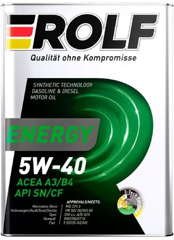 Rolf Energy SAE 5W-40 ACEA A3-B4 API SN-CF 4л.jpg